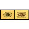 Image 1 : U.S. Fractional Currency, First Issue, 5 Cents, Uniface Wide Margin Front and Back Specimens, Fr.123