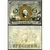 Image 1 : U.S. Fractional Currency, Second Issue, 5 Cents. Uniface Face Specimen. Fr.#1232NF.