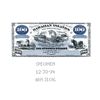 Image 1 : ABNC Souvenir CardÊSpecimen Kingdom of Hawaii 1879 $100ÊSilver Certificate of Deposit Intaglio Repri