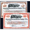 Image 1 : Cleveland, Cincinnati, Chicago and St. Louis Railway Co , Specimen Stock Certificate Specimen Pair.