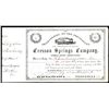 Image 1 : Cresson Springs Co., 1876 stock certificate.