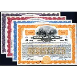 Michigan Central Railroad Co., 1917, 1929, 1929, 1929, 1929 bond set.