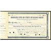 Image 1 : Monongahela River & Streets Run Railroad Co. 1892 Stock Certificate, Low S/N 5