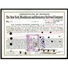 Image 1 : New York, Woodhaven & Rockaway Railroad Co. 1886 Stock Certificate.