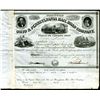 Image 1 : Ohio & Pennsylvania Railroad Co. 1853 Stock Certificate.