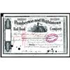 Image 1 : Pemberton & Hightstown Co. 1909 Stock Certificate.