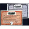 Image 1 : Philadelphia and Trenton Railroad Co., 1952 & 1957, Stock Certificate Pair.