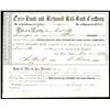 Image 1 : Terre-Haute and Richmond Rail-Road Co.  Stock Certificate.