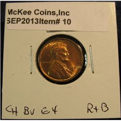 10. 1921 P Lincoln Cent. Choice BU 64. Red & brown.