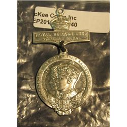 40. Royal Welcome Week Official Medal. "To Commemorate The Visit of their Majesties to Canada", "Dom