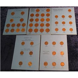 44. Great Britain Copper Collection: 1937, 38, 39, 40, 41, 42, (2) 43, 44, (2) 45, 46, 47, 48, 49, 5