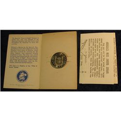 48. 1748 Copy of a Spanish Piece-of-Eight. BU. In holder with literature.