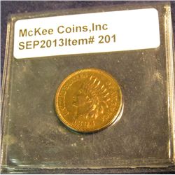 201. 1896 U.S. Indian Head Cent. AU-Unc.