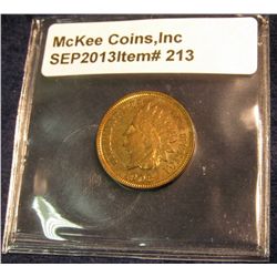 213. 1908 U.S. Indian Head Cent. Brilliant Red MS 63.