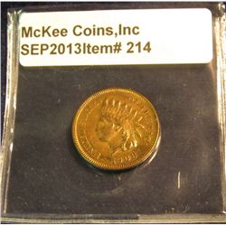214. 1908 S U.S. Indian Head Cent. Brilliant Red Unc.