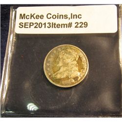229. 1835 Capped Bust Dime. Nicely toned VF 35.