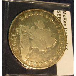 250. 1798 U.S. Bust Silver Dollar. VG-8. A few lite graffiti scratches. Very Scarce and seldom seen 