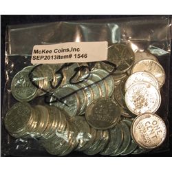 1546. (50) Reprocessed 1943 Steel U.S. War Cents.