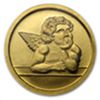 Image 1 : 1/10 oz Cherub Fine Gold Angel Round .9999