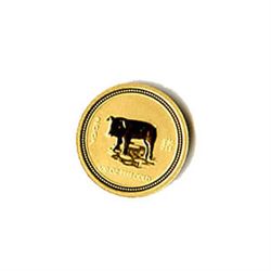 Australian Lunar Gold One Tenth Ounce Gold Pig