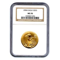 Certified American $25 Gold Eagle MS70 NGC (Date of our