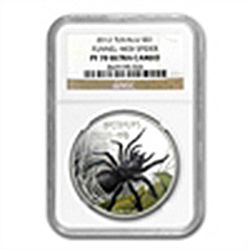 1 oz Proof Silver Funnel Web Spider -NGC PF-70 UCAM