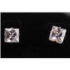 Image 1 : 14K GOLD PLATED CZ STUD EARRINGS