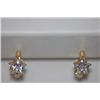 Image 1 : 10K GOLD PLATED CZ STAR SMALL EARRINGS
