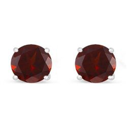 Genuine 3.20 ctw Garnet Stud Earring 14k 0.96g