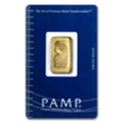 2.5 gram Pamp Suisse Gold Bar .9999 Fine (In Assay)