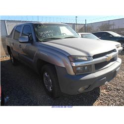 2002 - CHEVROLET AVALANCHE