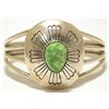 Image 1 : Old Pawn Navajo Carico Lake Turquoise Sterling Silver Cuff Bracelet - R Bennett