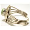 Image 3 : Old Pawn Navajo Carico Lake Turquoise Sterling Silver Cuff Bracelet - R Bennett