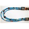 Image 2 : Navajo Turquoise & Multi-Stone 30" 3-Strand Necklace - Richard Singer