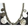 Image 3 : Old Pawn Navajo Sterling Silver Multi-Coin Necklace & Earrings Set - Paul Livingston
