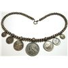 Image 6 : Old Pawn Navajo Sterling Silver Multi-Coin Necklace & Earrings Set - Paul Livingston