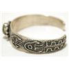 Image 3 : Old Pawn Navajo Spider Web Turquoise Sterling Silver Cuff Bracelet - Kirk Smith