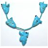 Image 2 : Zuni Turquoise 3 Direction Fetish Necklace - Ben Livingston