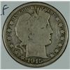 Image 1 : 1915 BARBER HALF DOLLAR VG