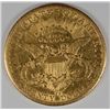 Image 2 : 1883-CC $20.00 GOLD LIBERTY XF