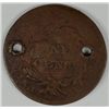 Image 2 : LARGE CENT THAT WAS USED AS A BUTTON