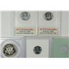 Image 2 : 5 SLABBED COINS, 1979-S T-2 KENNEDY HALF, PCGS PR 69 DCAM, 4 STEEL CENTS