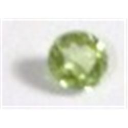 .30 CARAT PERIDOT *BEAUTIFUL ROUND CUT & FACETED GEM*!! GEM CAME OUT OF SAFE!!