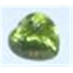 1.00 CARAT PERIDOT *HEART SHAPE* CUT & FACETED GEMSTONE CAME OUT OF SAFE!! FROM VOLCANIC ROCKS