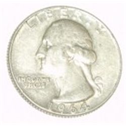 1964-D SILVER WASHINGTON QUARTER RED BOOK VALUE IS $7.00+ *NICE EARLY SILVER QUARTER*!!