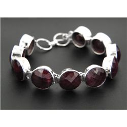 18.35g Bracelet of Ruby Sterling Silver