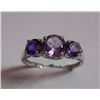 Image 1 : 2.120g Ring of Amethyst Sterling Silver