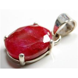 3.070g Pendant of Ruby Sterling Silver