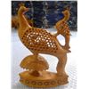 Image 1 : Wooden Decorative Peacock With Baby