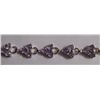 Image 1 : 17.340g Bracelet of Amethyst Sterling Silver